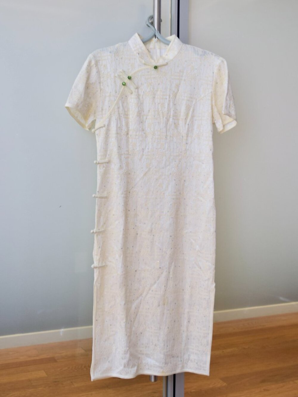 Pink White Plaid Qipao Dress - Chinese Traditional Cheongsam